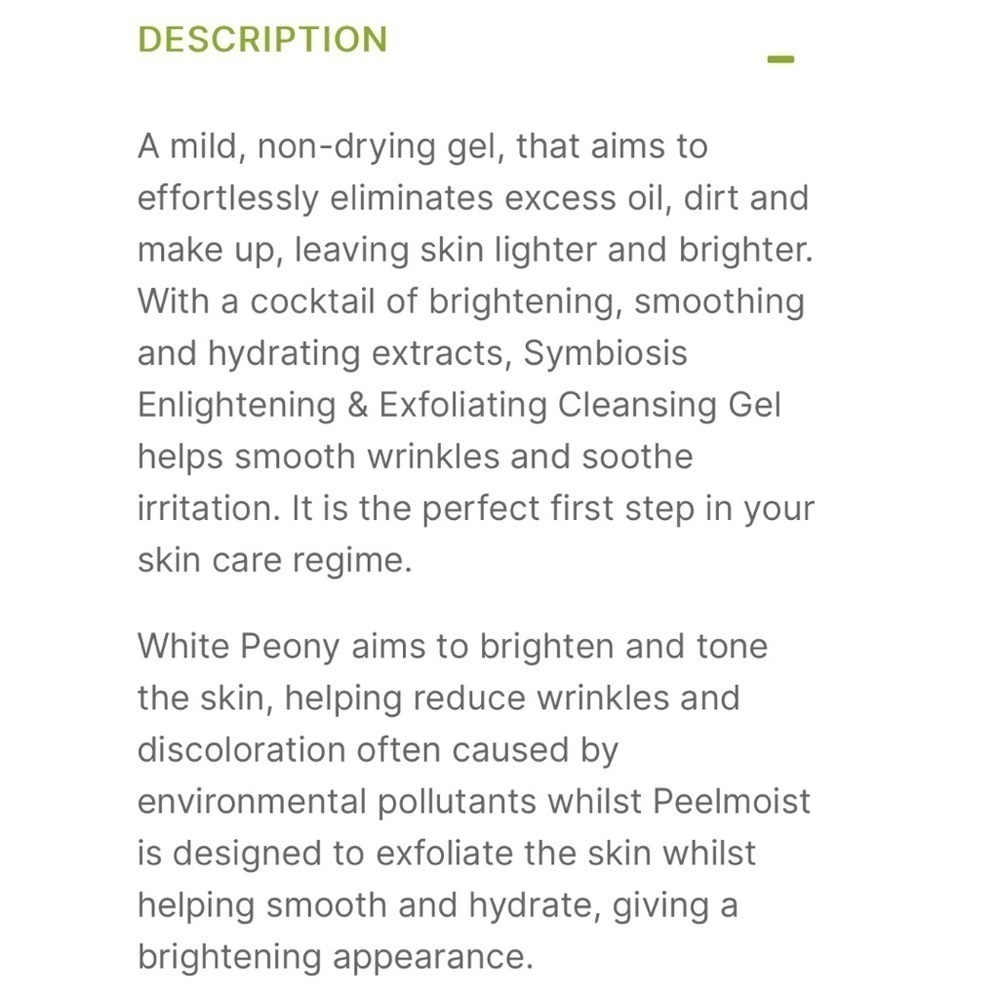 Symbiosis Enlightening & Exfoliating Cleansing Gel | NEW | 100mL | Jumbo Size - Picture 4 of 10